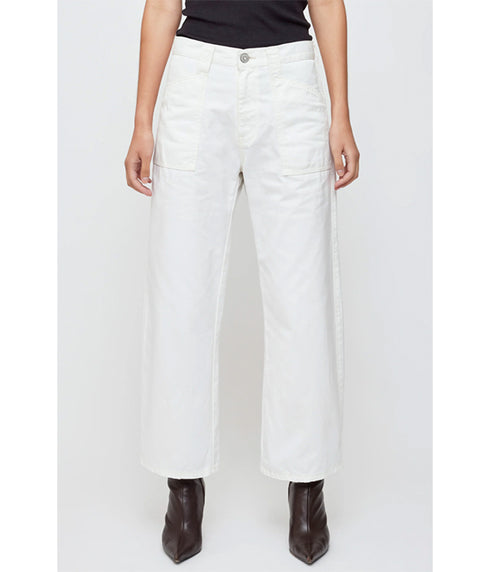 Malba Gusset Cargo Pants - White